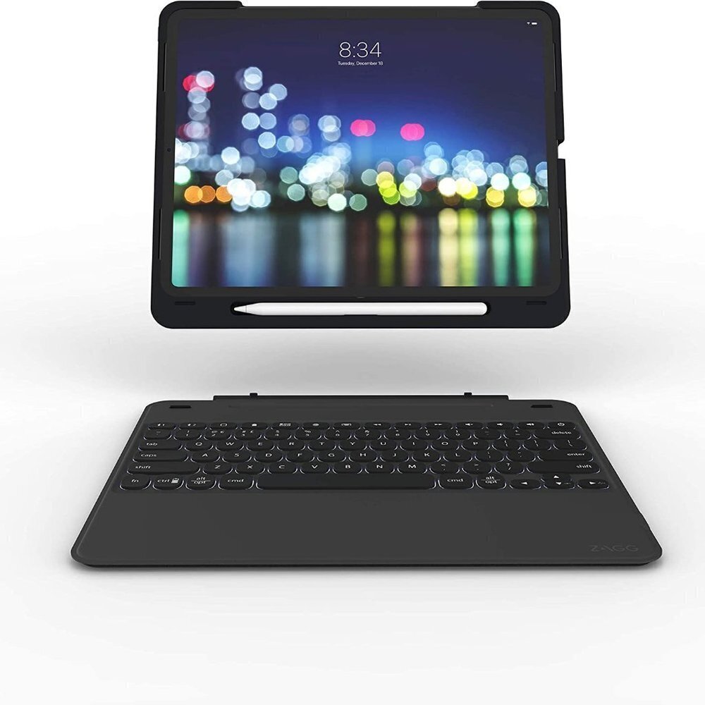 ZAGG SLIMBOOK ULTRATHIN KEYBOARD IPAD PRO 12.9 BLACK Apple 2 attachable pieces - Picture 2 of 12